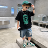 CoolBoys – Cool & Comfortable – Boys' Outfit with Shirt and Denim Shorts