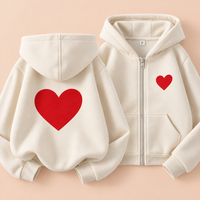 Thumbnail for LittleLove – Soft & Sweet – Kids' Hoodie with Heart Print
