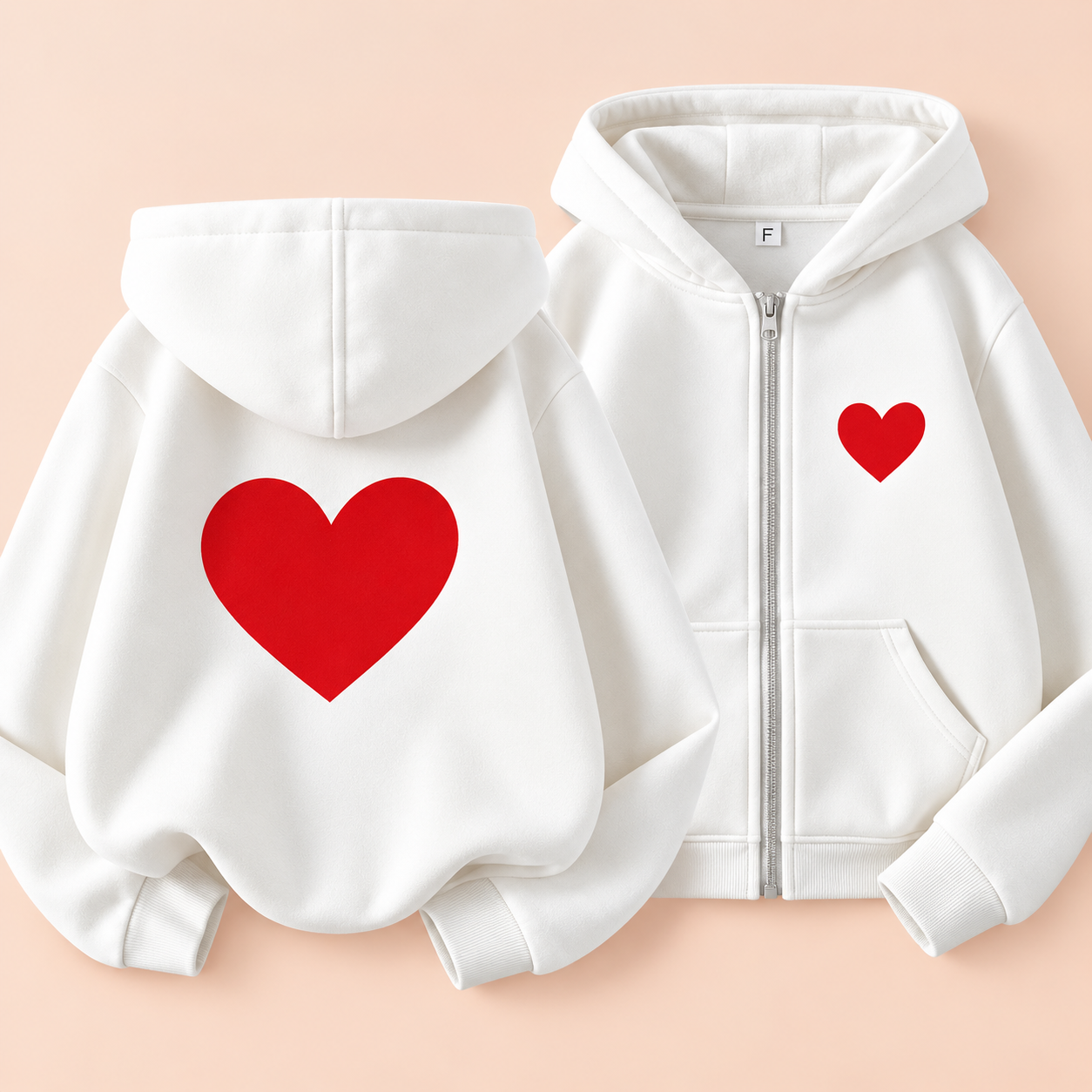LittleLove – Soft & Sweet – Kids' Hoodie with Heart Print