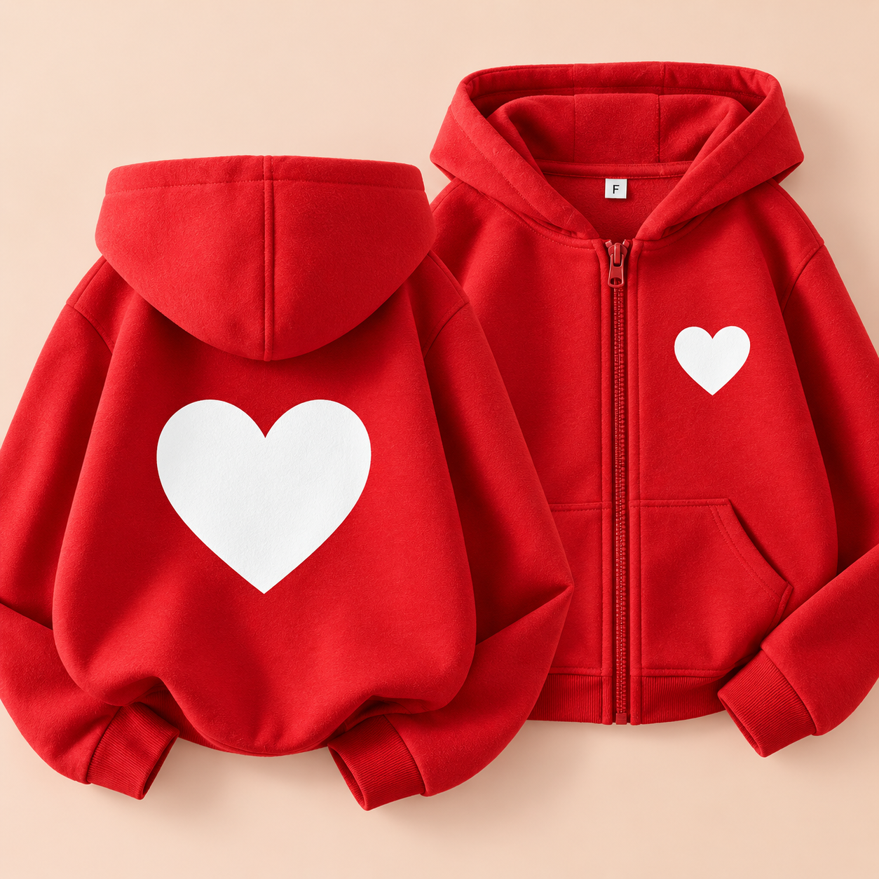 LittleLove – Soft & Sweet – Kids' Hoodie with Heart Print