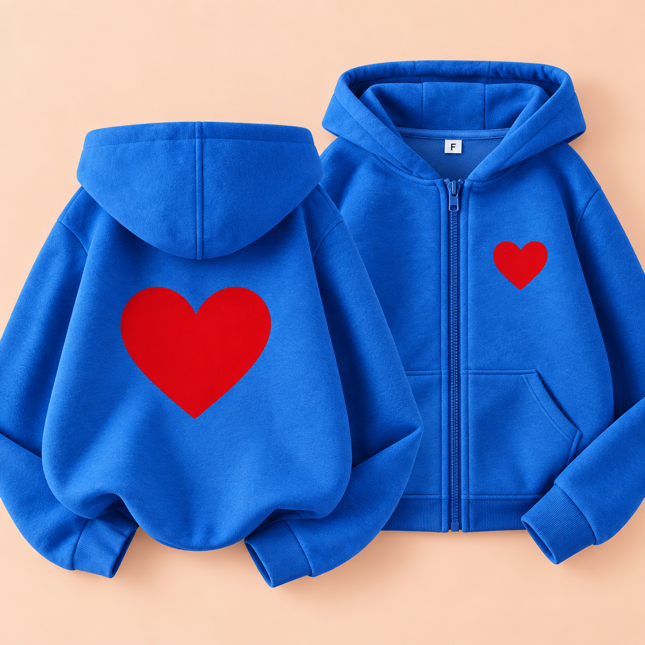 LittleLove – Soft & Sweet – Kids' Hoodie with Heart Print