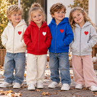 Thumbnail for LittleLove – Soft & Sweet – Kids' Hoodie with Heart Print