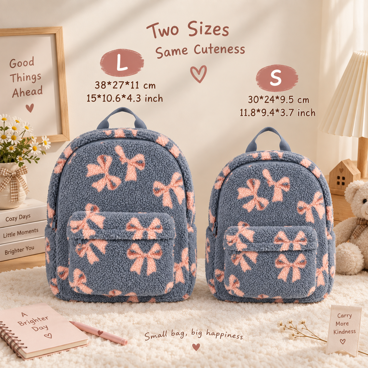 FluffyGo – Cute & Trendy – Teddy Backpack