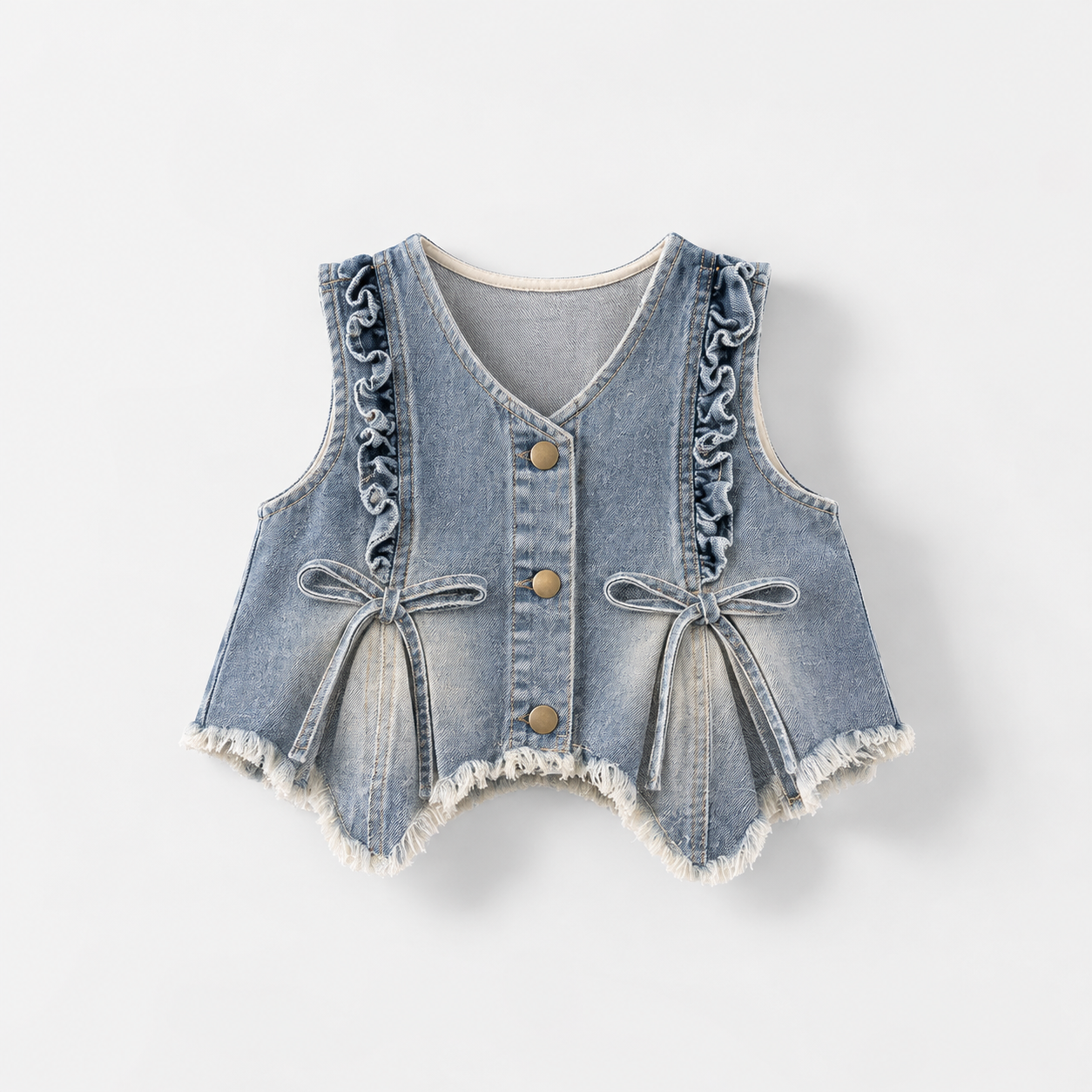 DenimBelle – Trendy & Cute – 3-Piece Kids' Set in Denim