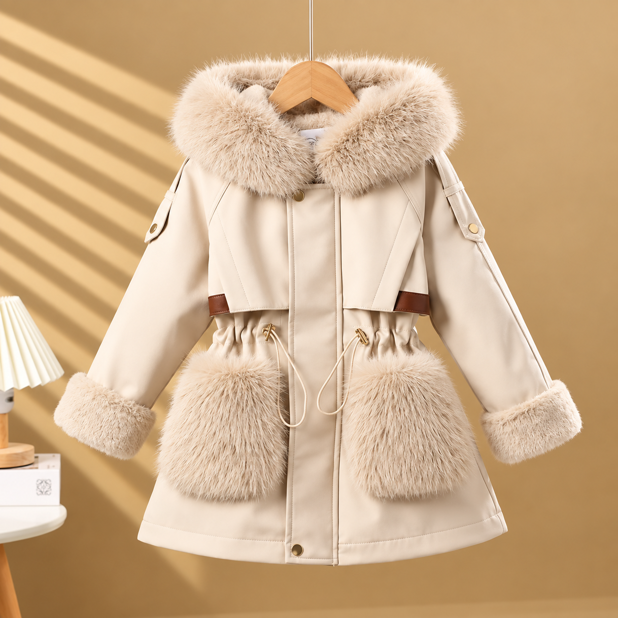 CozyParka – Warm & Soft – Girls' Winter Coat with Plush Collar