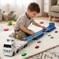Thumbnail for CarHauler – Fun & Adventurous – Car Transporter Play Set with Race Cars