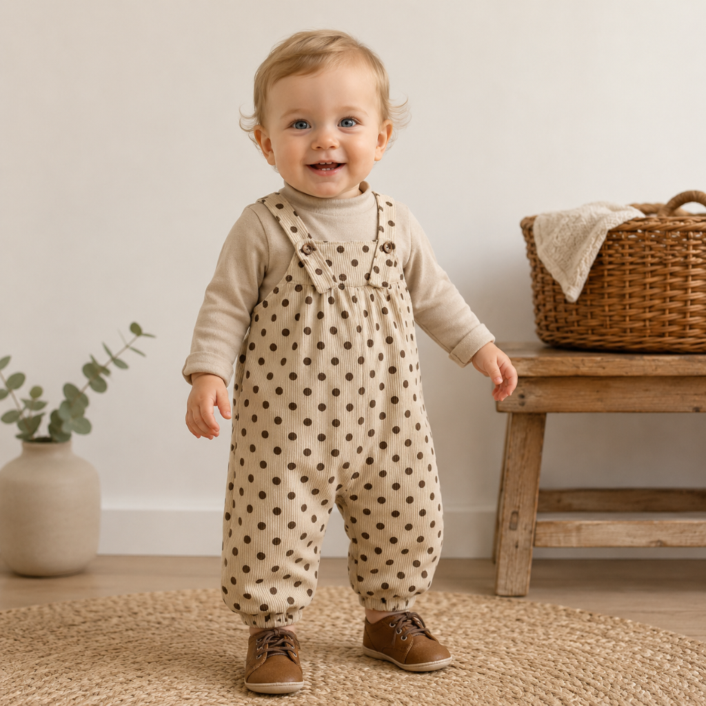 BabyBloom – Cute & Comfortable – Jumpsuit with a Polka-Dot Design
