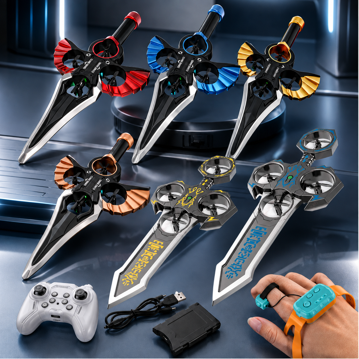 AirBlade – Fun & Interactive – RC Flying Toy with Sword Design