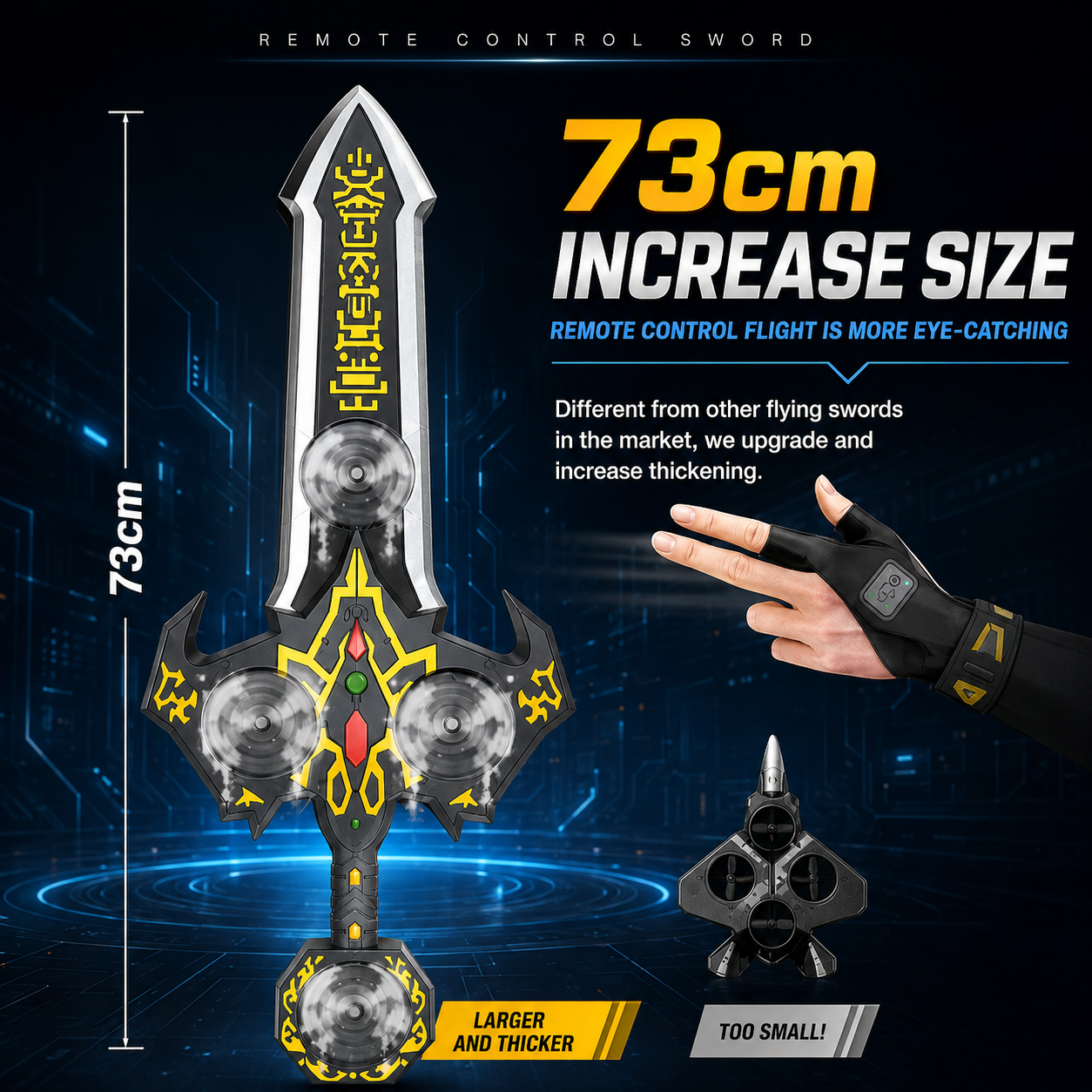 AirBlade – Fun & Interactive – RC Flying Toy with Sword Design