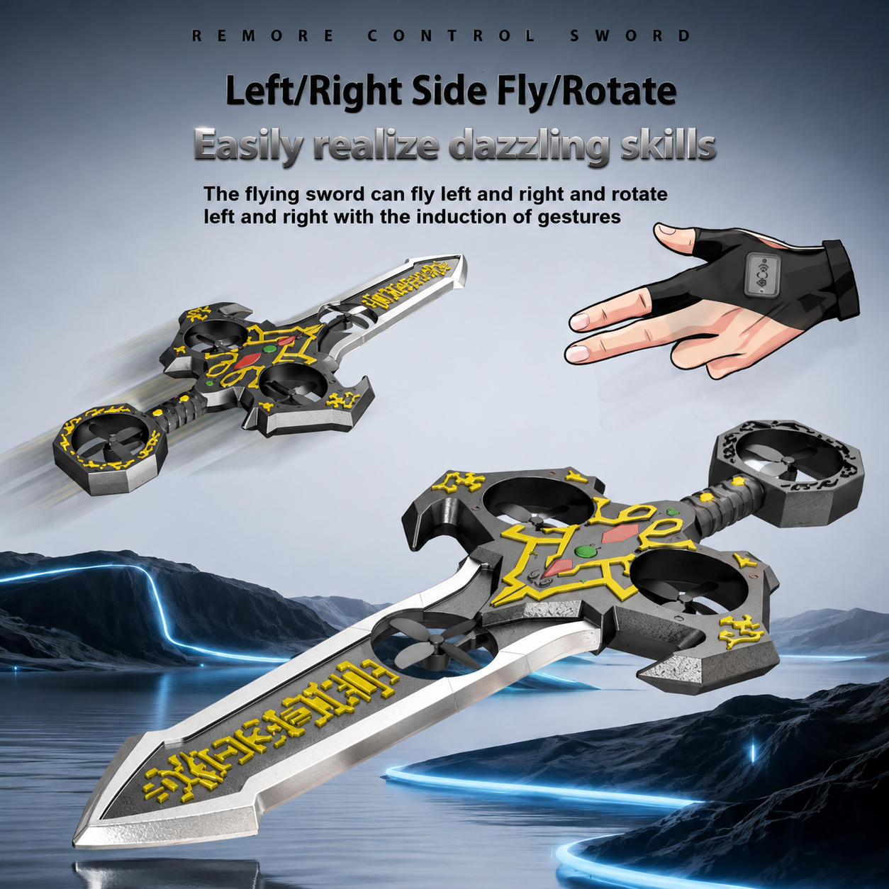 AirBlade – Fun & Interactive – RC Flying Toy with Sword Design