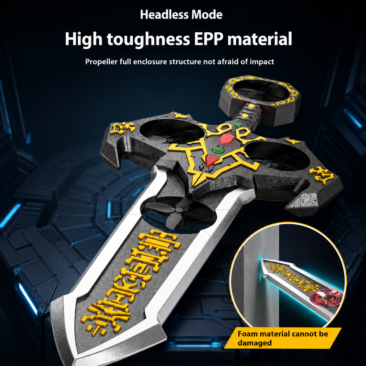 AirBlade – Fun & Interactive – RC Flying Toy with Sword Design