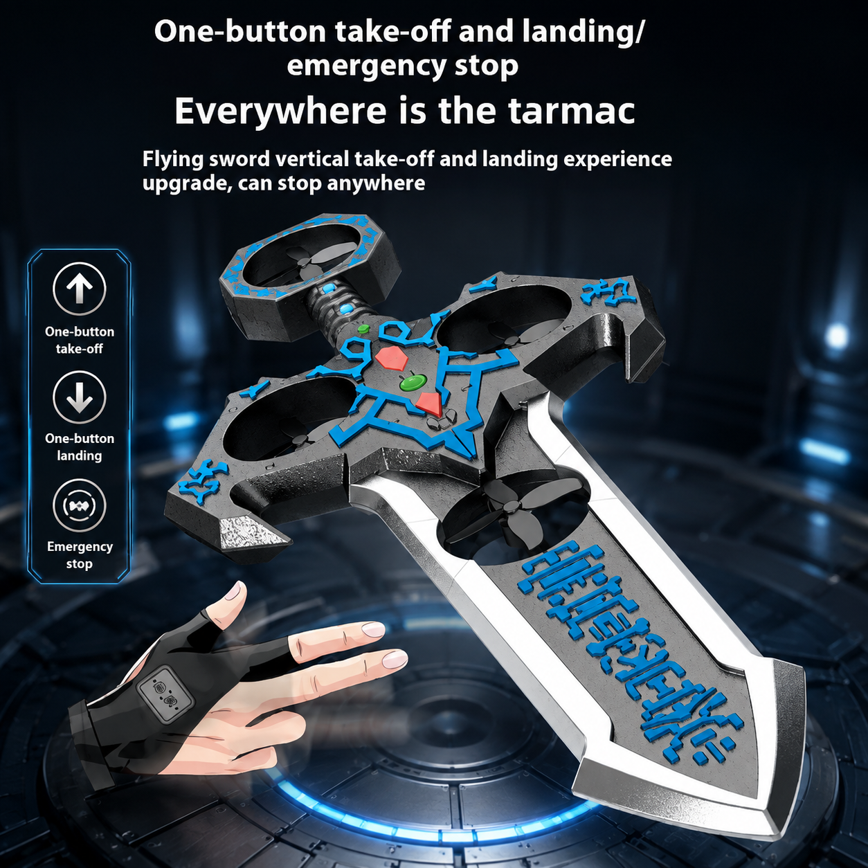 AirBlade – Fun & Interactive – RC Flying Toy with Sword Design