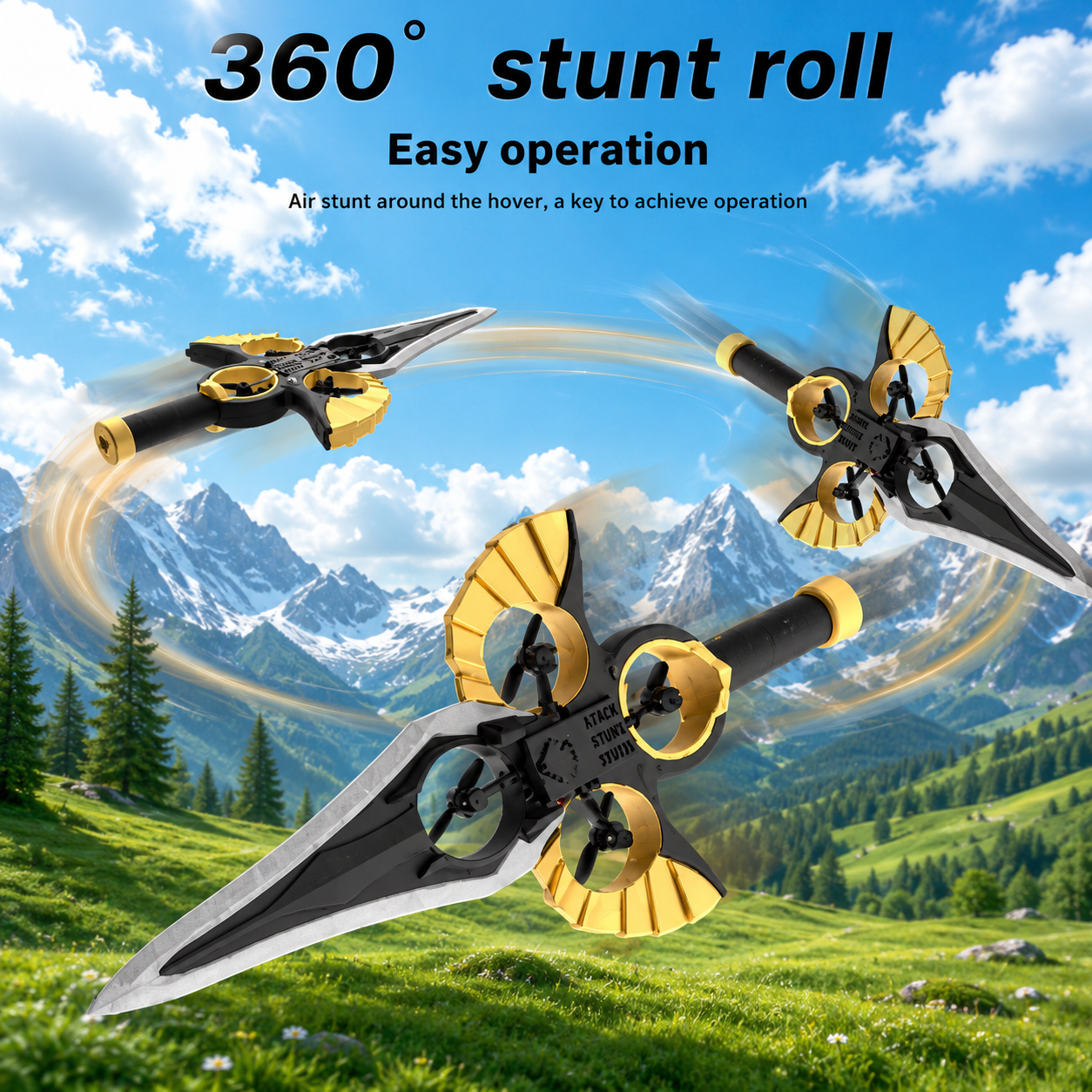 AirBlade – Fun & Interactive – RC Flying Toy with Sword Design