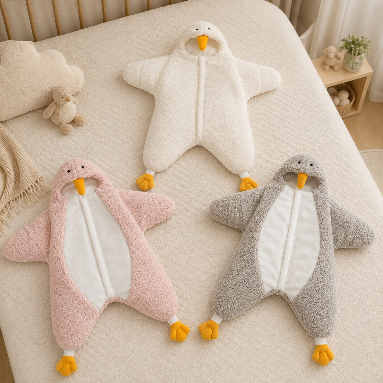 LittlePenguin – Soft & Warm – Baby Penguin Jumpsuit Sleeping Bag
