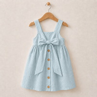 Thumbnail for BloomGrace – Cute & Comfortable – Children's Dress with Bow & Adjustable Shoulder Straps