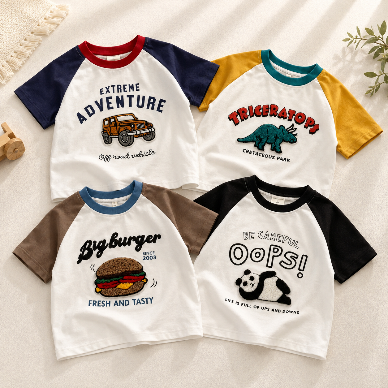 StreetBoy – Cool & Comfortable – Kids' T-Shirt with Raglan Sleeves and Print