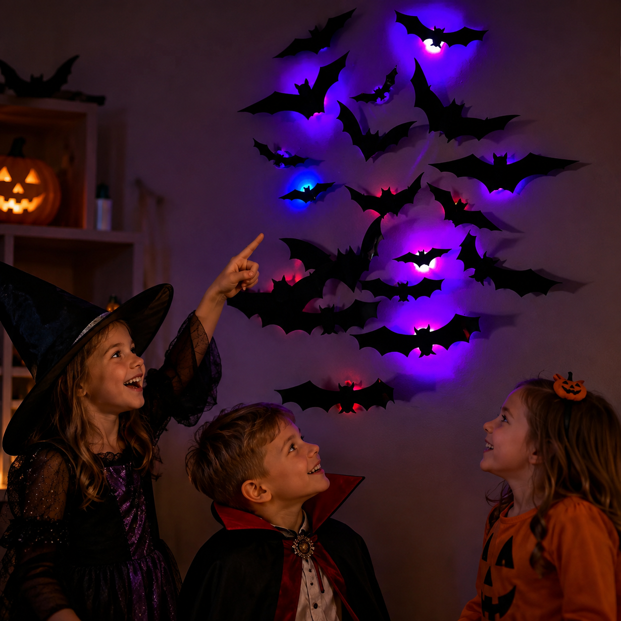 SpookyGlow – Spooky & Atmospheric – Halloween Bat LED Wall Decoration