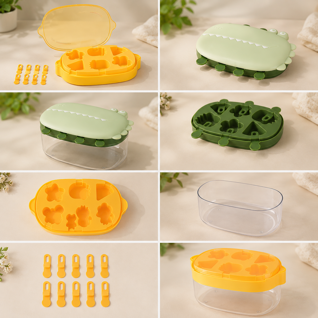 LollyFun – Creative & Practical – Silicone Popsicle Mold with Storage Container