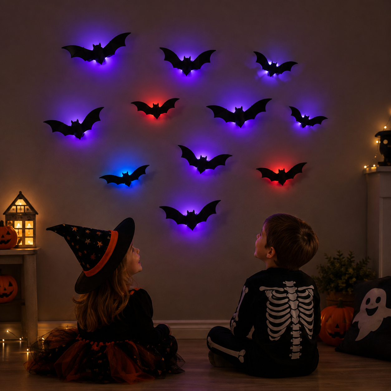 SpookyGlow – Spooky & Atmospheric – Halloween Bat LED Wall Decoration
