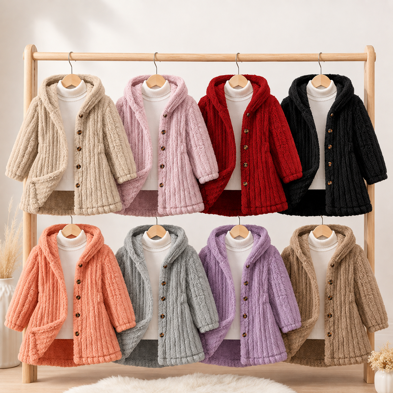 Mini Fashion™ - Soft Fleece Inner Lining for Girls - Winter Coat