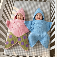 Thumbnail for CozyStar – Soft & Handmade – Knitted Baby Jumpsuit with Star-Shaped Design
