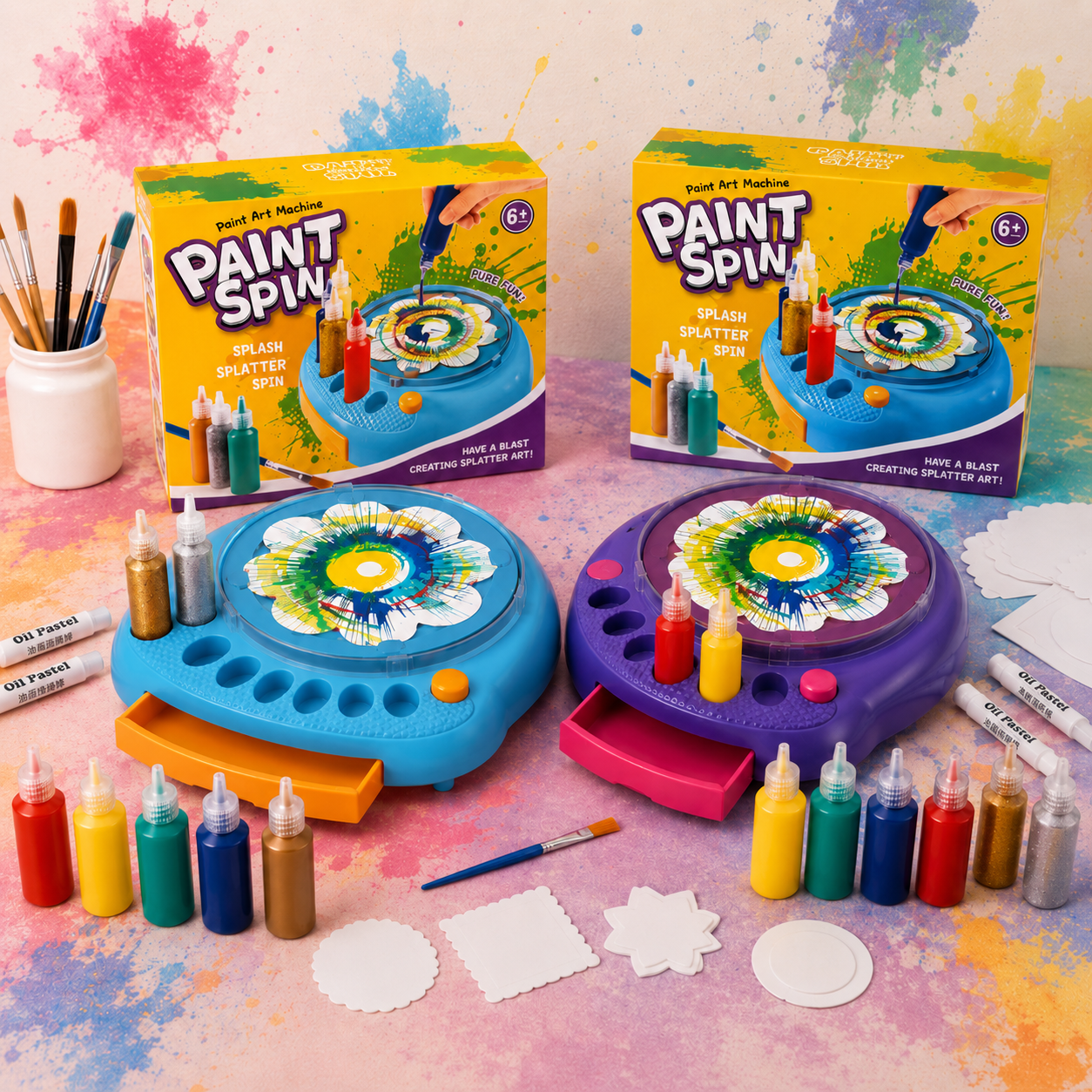 SpinArt – Creative & Educational – DIY Paint Spinning Top