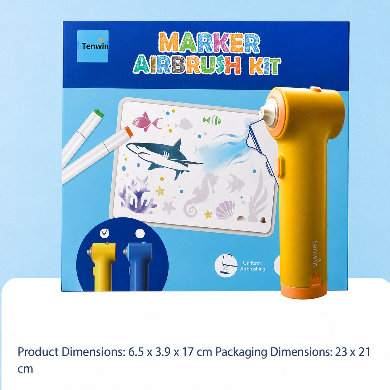 PaintBuddy – Creative & Educational – Portable Airbrush Drawing Set