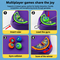 Thumbnail for SpinArena – Active & Interactive – Pull-String Spinning Top Play Set