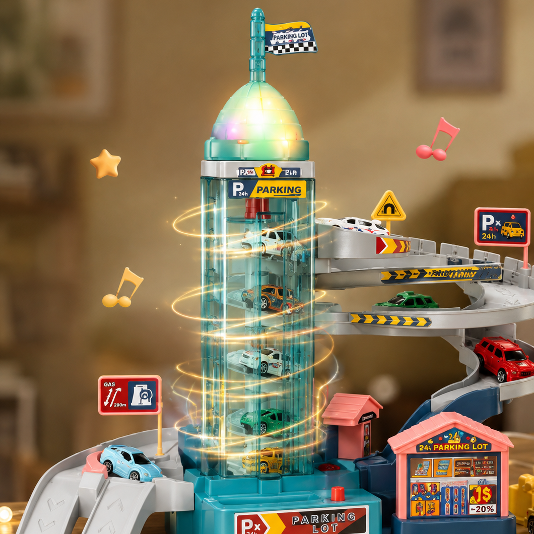 AutoWorld – Educational & Interactive – Electric Parking Garage Play Set