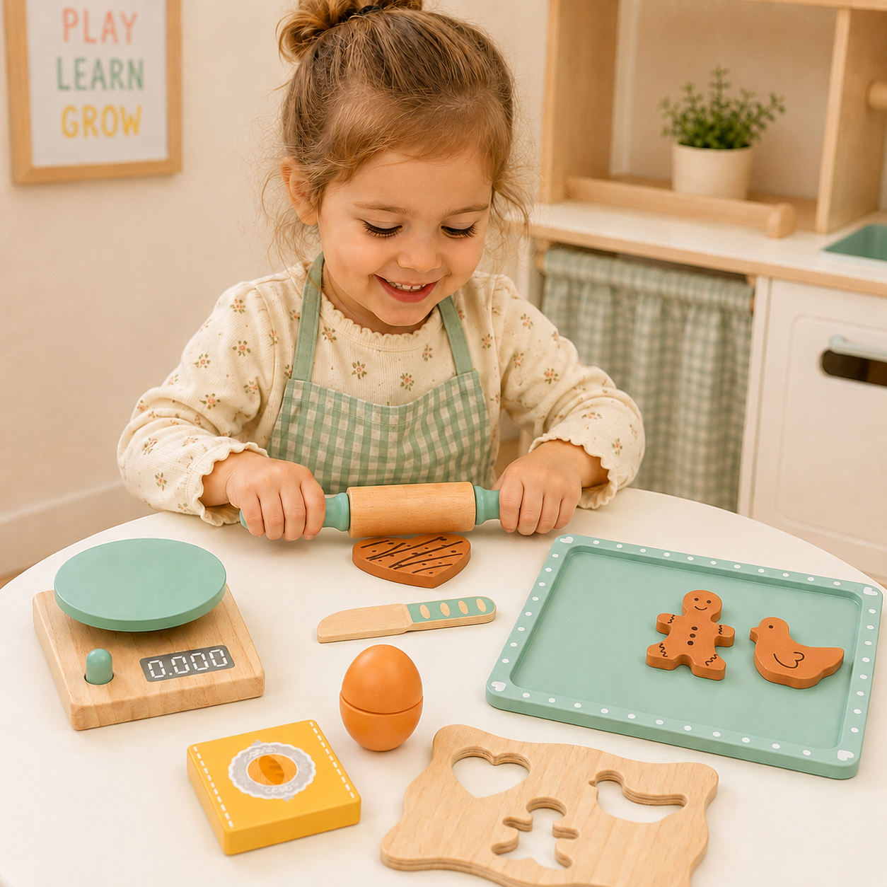BakeBuddy – Creative & Educational – Wooden Baking Set Toy