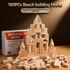 BlockyFun – Creative & Educational – 100-Piece Wooden Building Blocks Set