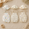 LittleBlossom – Summer Comfort & Style – Baby Sling Bodysuit with Hat