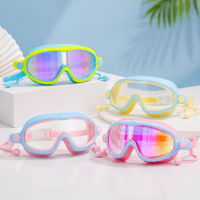 Thumbnail for AquaVision – Adjustable anti-fog and UV protection – Silicone swimming goggles with earplugs