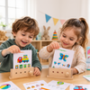 BrainyKids – Logical & Fun – Wooden Educational Card Game