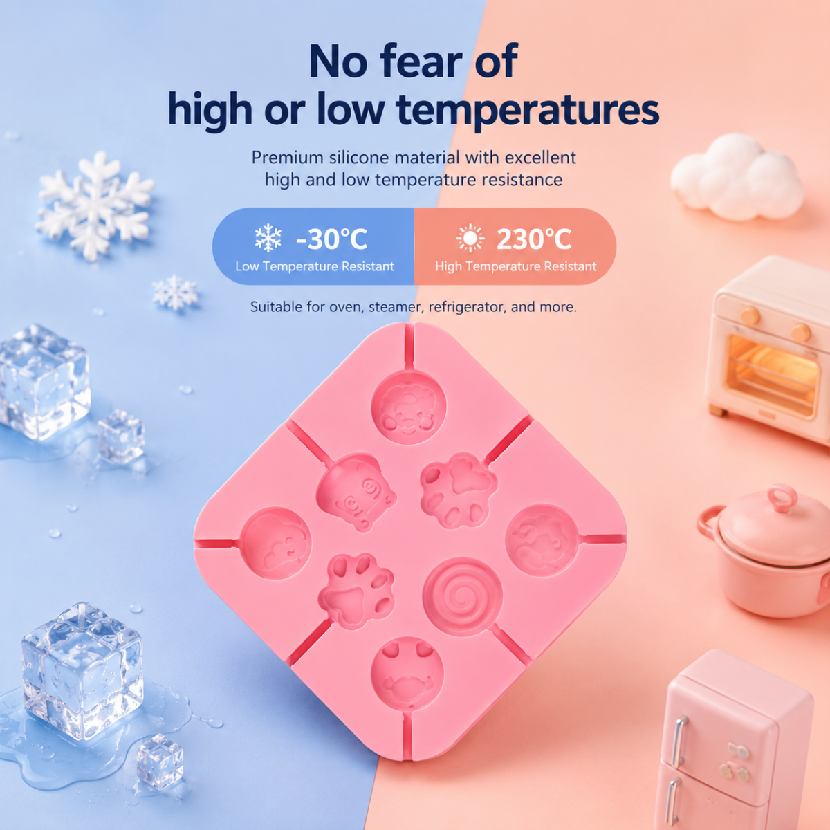 SweetPop – Healthy Treats – Silicone Lollipop Mold Set