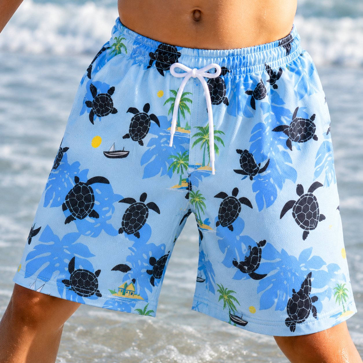 SunnySplash – Lightweight & Comfortable – Boys' Swim Trunks