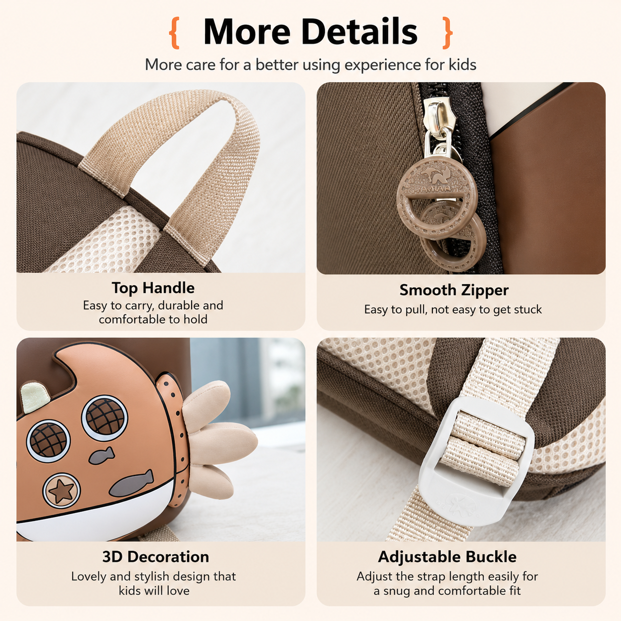 KiddoPack – Cute & Practical – Kids' Backpack with a Glowing Paw