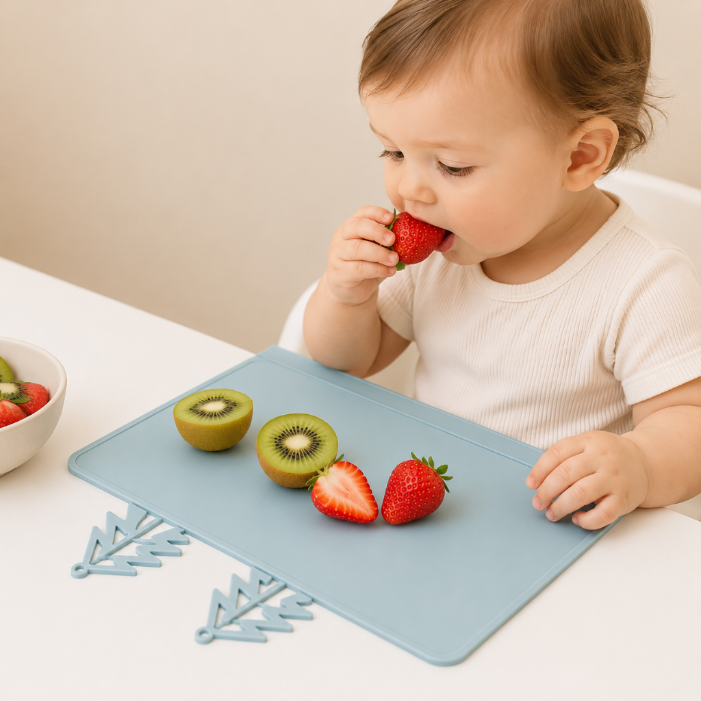 BabySafe – Practical & Hygienic – Silicone Placemat with Raised Edge