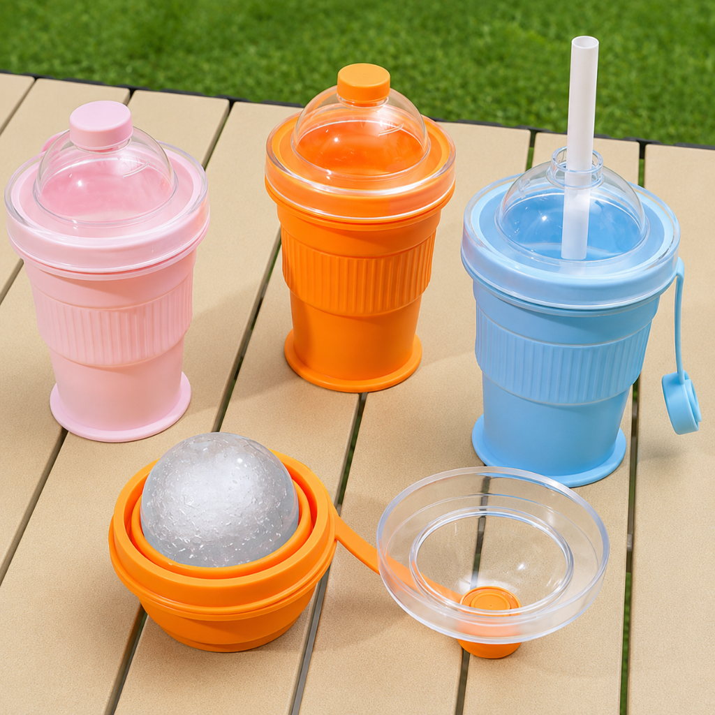 FlexiCup – Practical & Portable – Foldable Silicone Drinking Cup