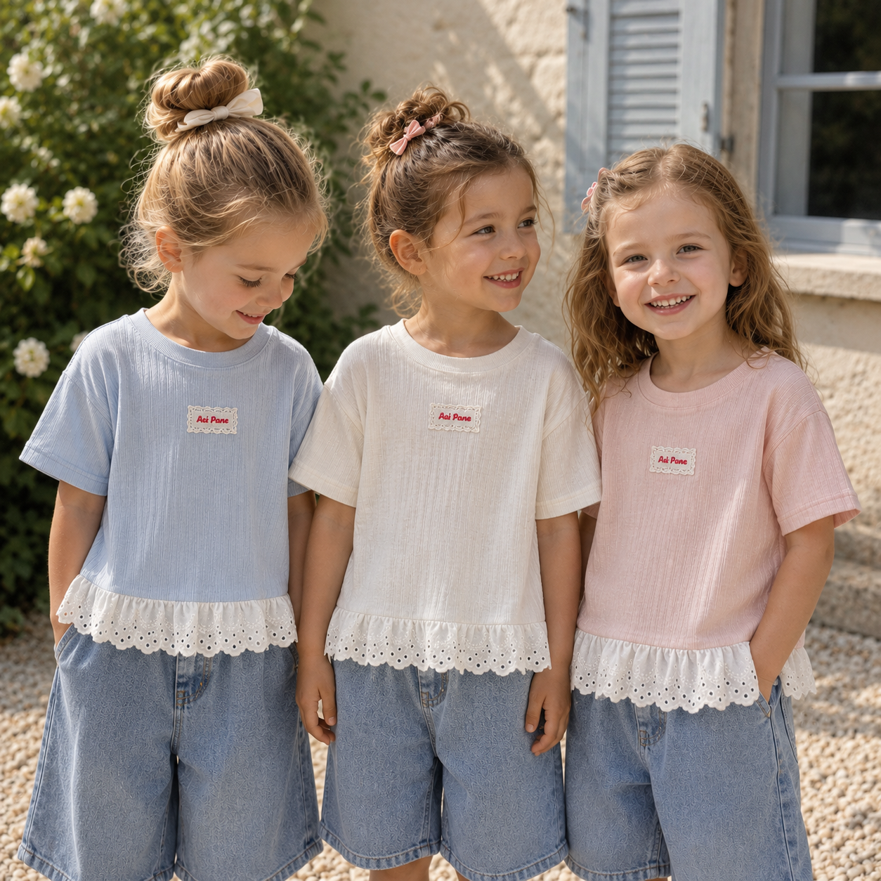 Polo Premium – Soft & Cute – T-shirt with Lace Trim