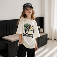 Thumbnail for FunPaws – Playful & Stylish – Oversized T-shirt with Cat Print
