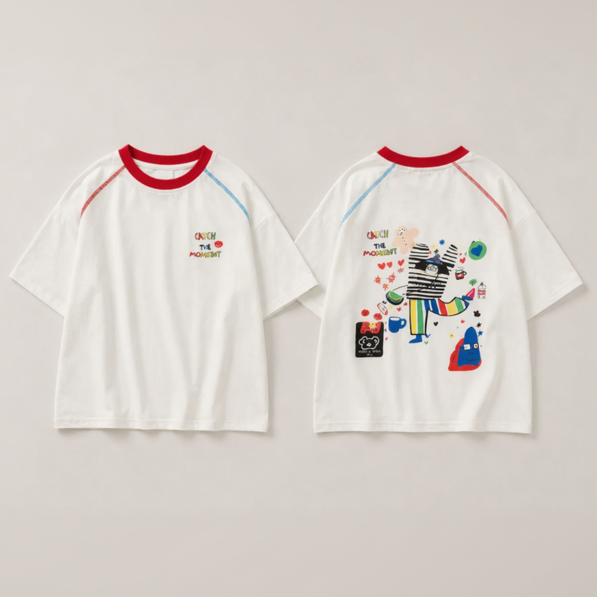 LittleVibe – Fun & Creative – Oversized T-shirt with Colorful Illustration