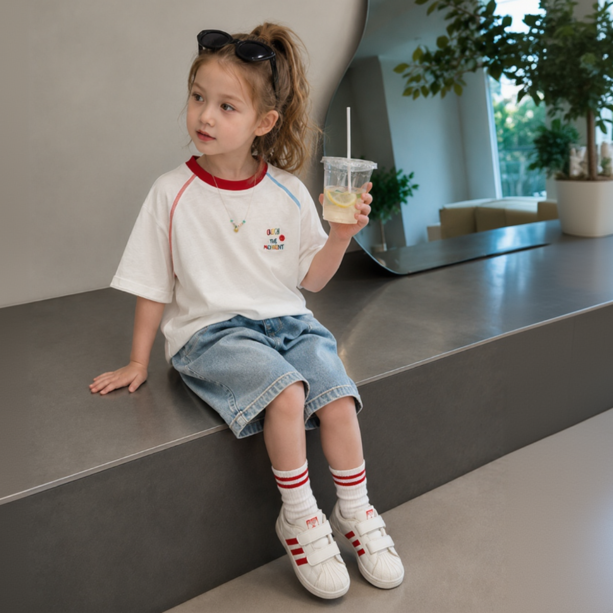LittleVibe – Fun & Creative – Oversized T-shirt with Colorful Illustration