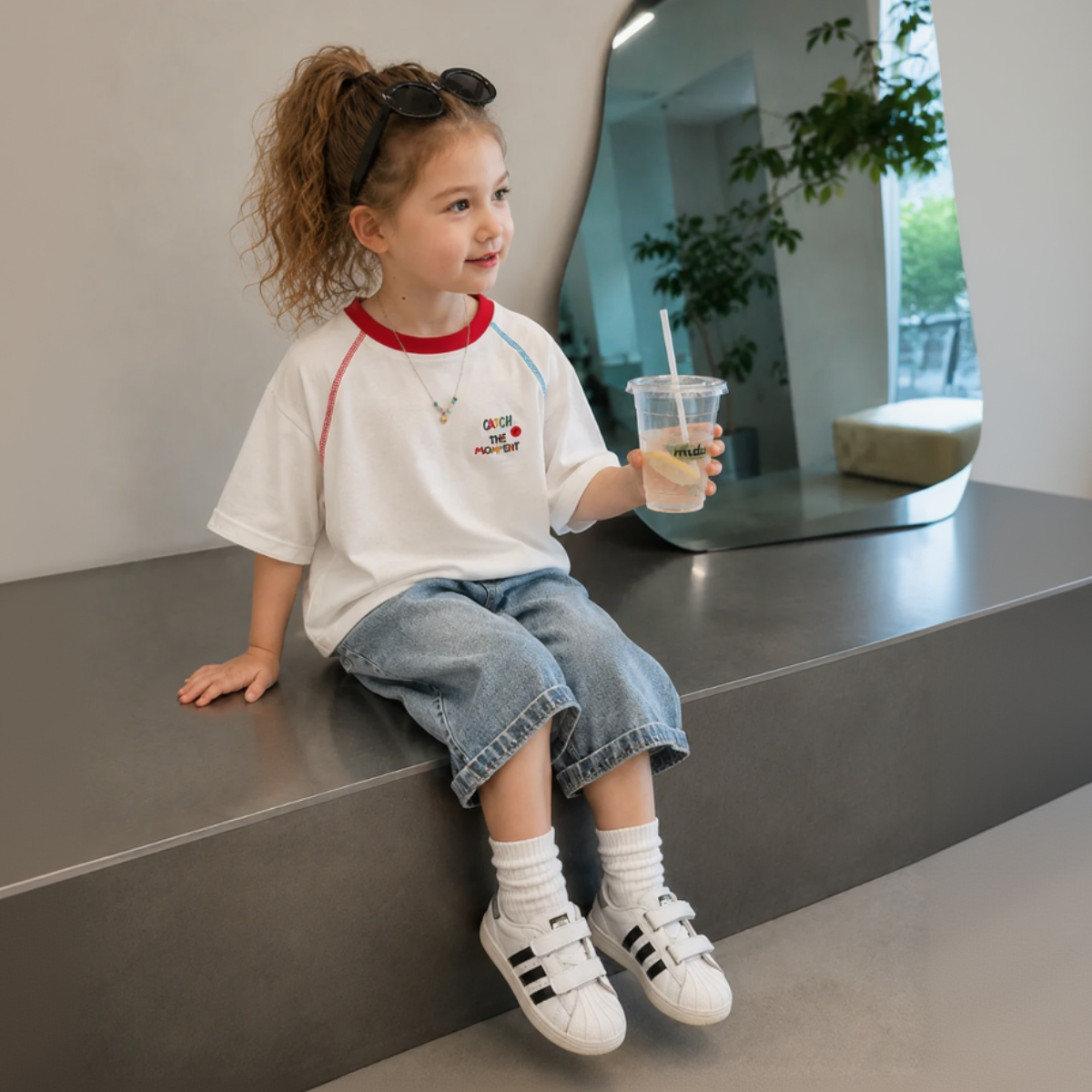 LittleVibe – Fun & Creative – Oversized T-shirt with Colorful Illustration