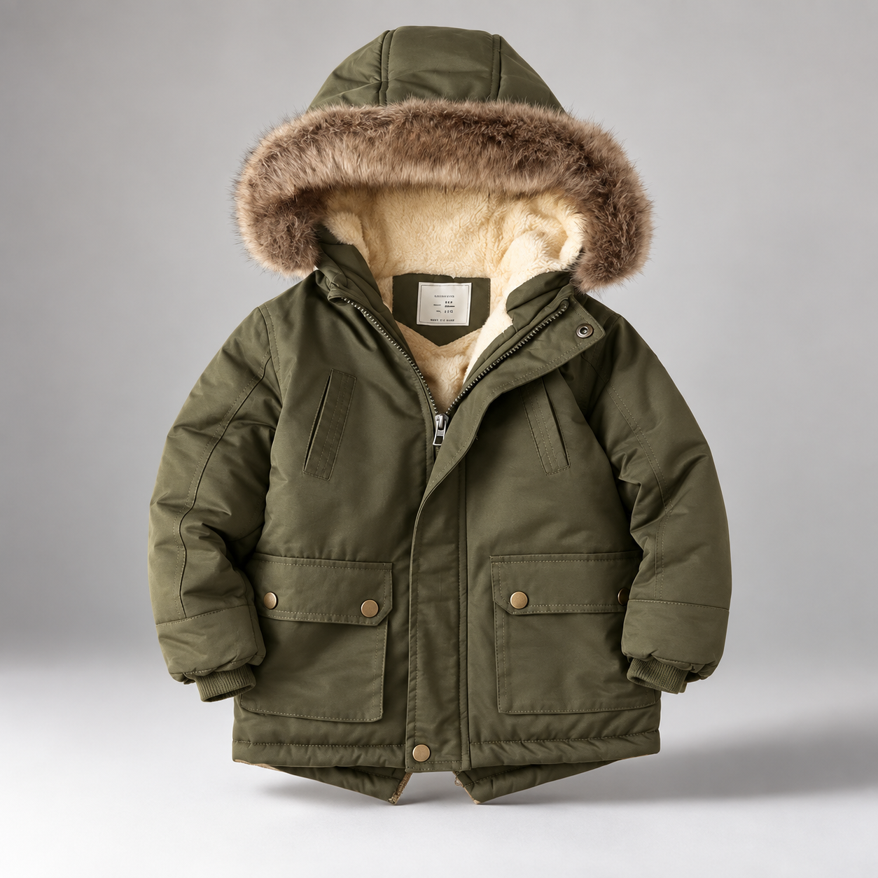 CozyTrend – Elegant & Warm – Parka Winter Coat with Fur Collar