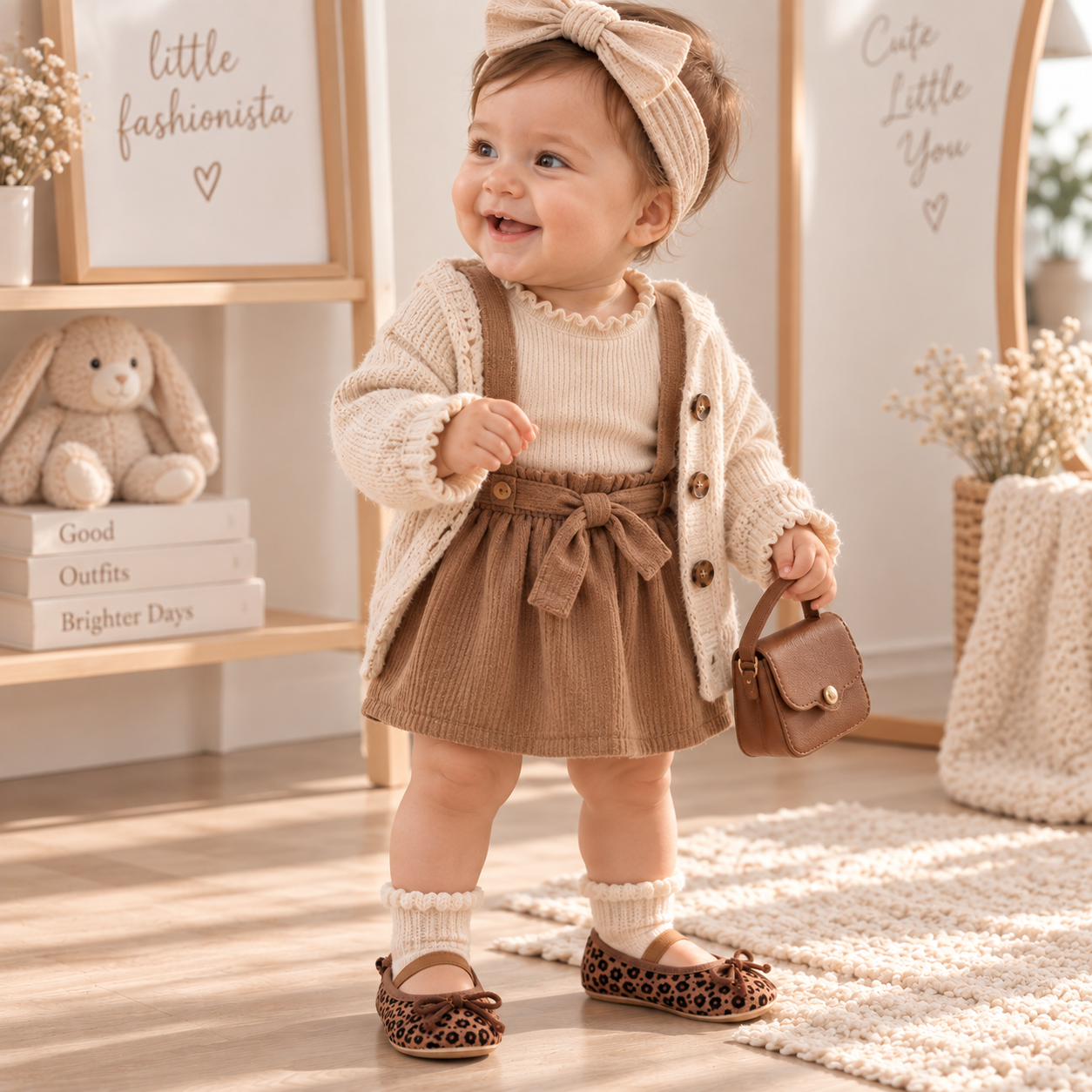TinyStyle – Cute & Elegant – Baby Girls' Shoes with Leopard Print