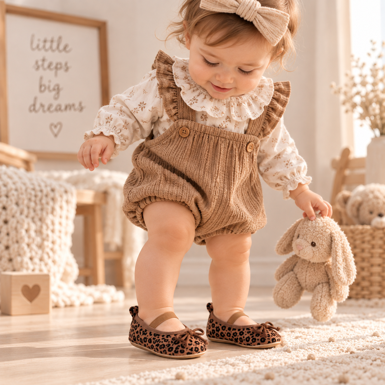 TinyStyle – Cute & Elegant – Baby Girls' Shoes with Leopard Print