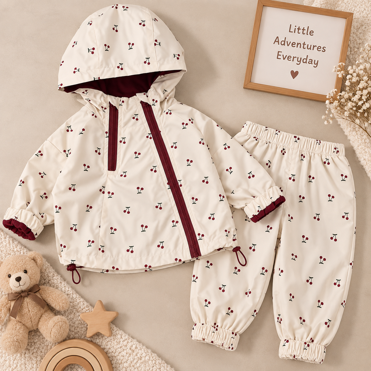 SoftBreeze – Windproof & Comfortable – Children's 2-Piece Jacket and Pants Set