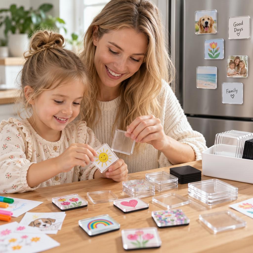 FridgeArt – Creative & Personal – DIY Acrylic Magnet Set for the Fridge