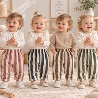 Thumbnail for SoftStripe – Soft & Comfortable – Baby Pants with a Striped Design
